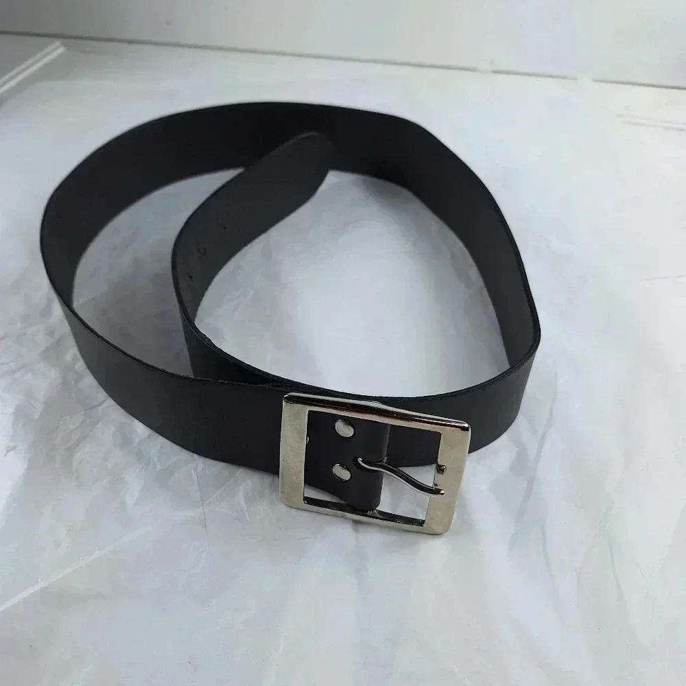 Buckle My Belt Full Grain Leather Belt 49 Inches in Length Black Made in the UK